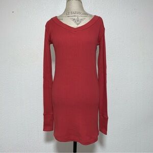 Free People Beach Knit Ribbed Bodycon Coverup Dress